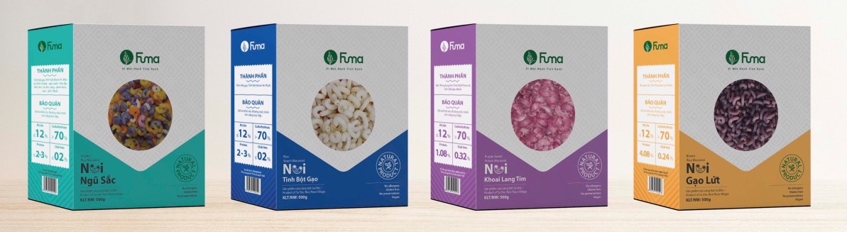 Nui tinh bột gạo Fuma - sản phẩm thuần tự nhiên - hộp 500g